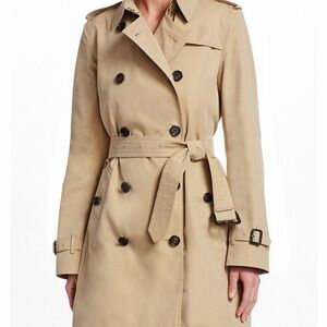 NEW WITH TAG Burberry Heritage Kensington Mid length Trench Coat with Belt